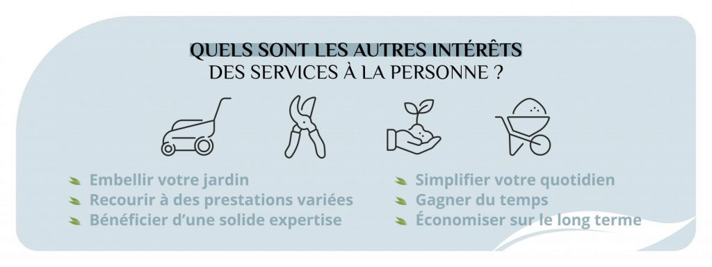 Les intérêts des services à la personne en jardinage