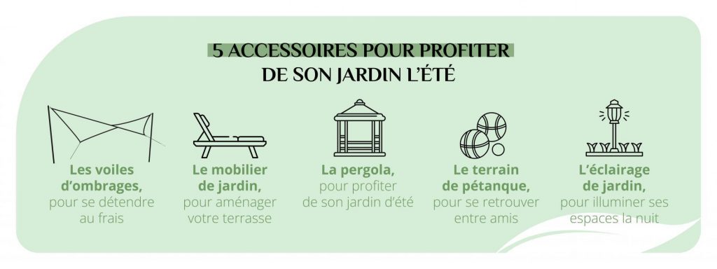 Les accessoires pour profiter de son jardin l’été