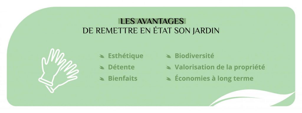 Les avantages de remettre en état son jardin