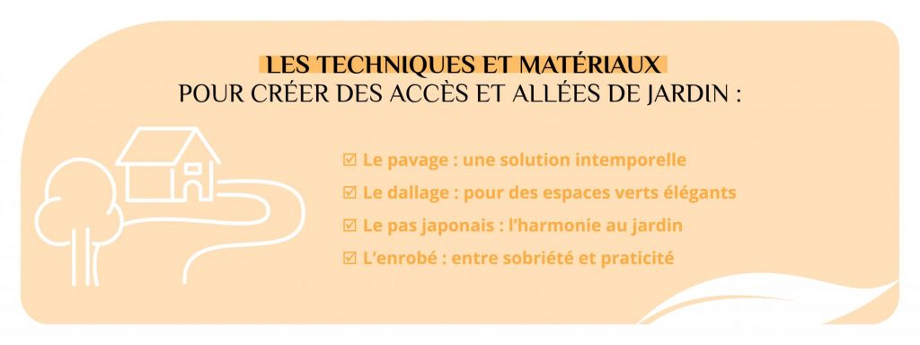 Les techniques pour créer des allées et accès