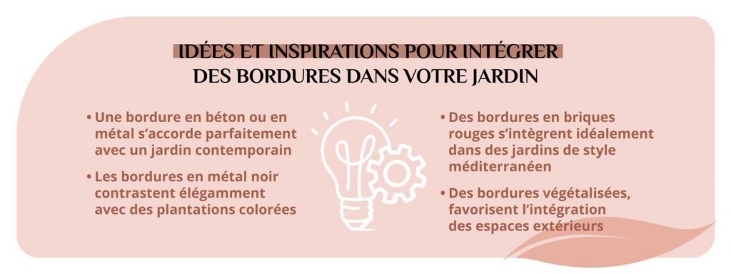 Idées pour intégrer des bordures dans votre jardin