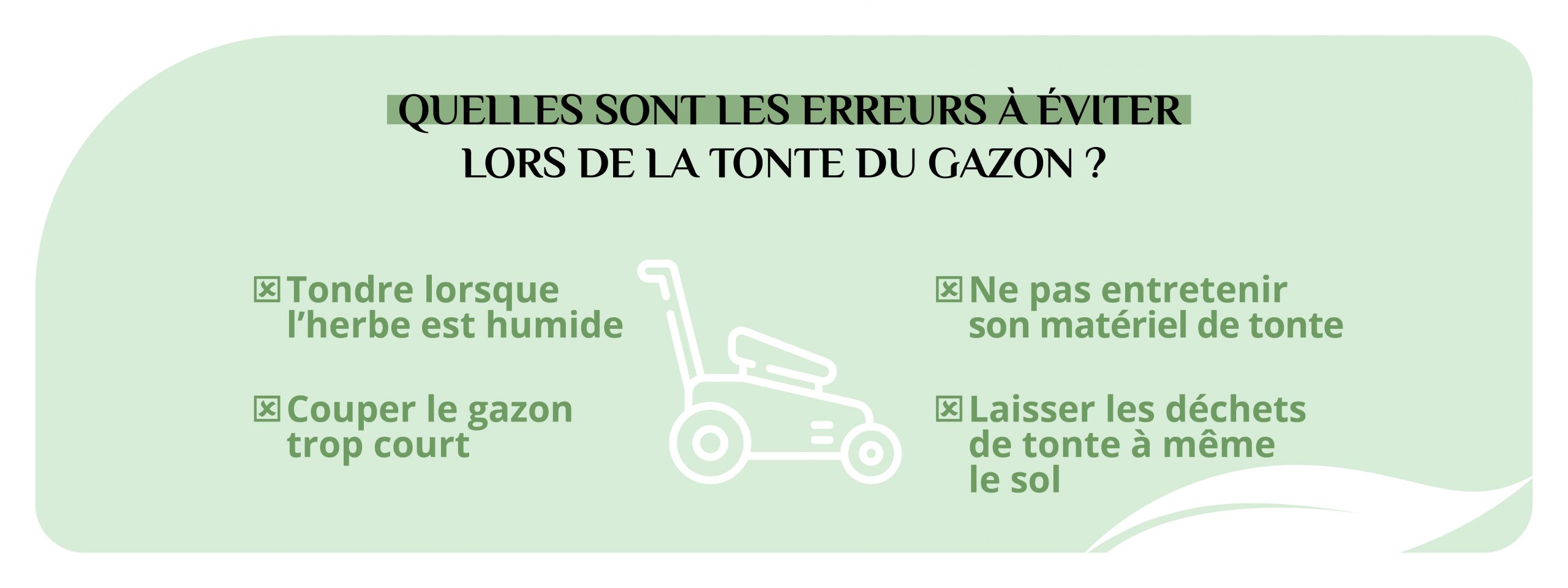 Les erreurs à éviter lors de la tonte de la pelouse